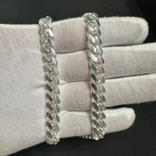10MM Sterling Silver Miami Cuban Link Chain