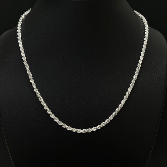 3MM Sterling Silver Rope Chain