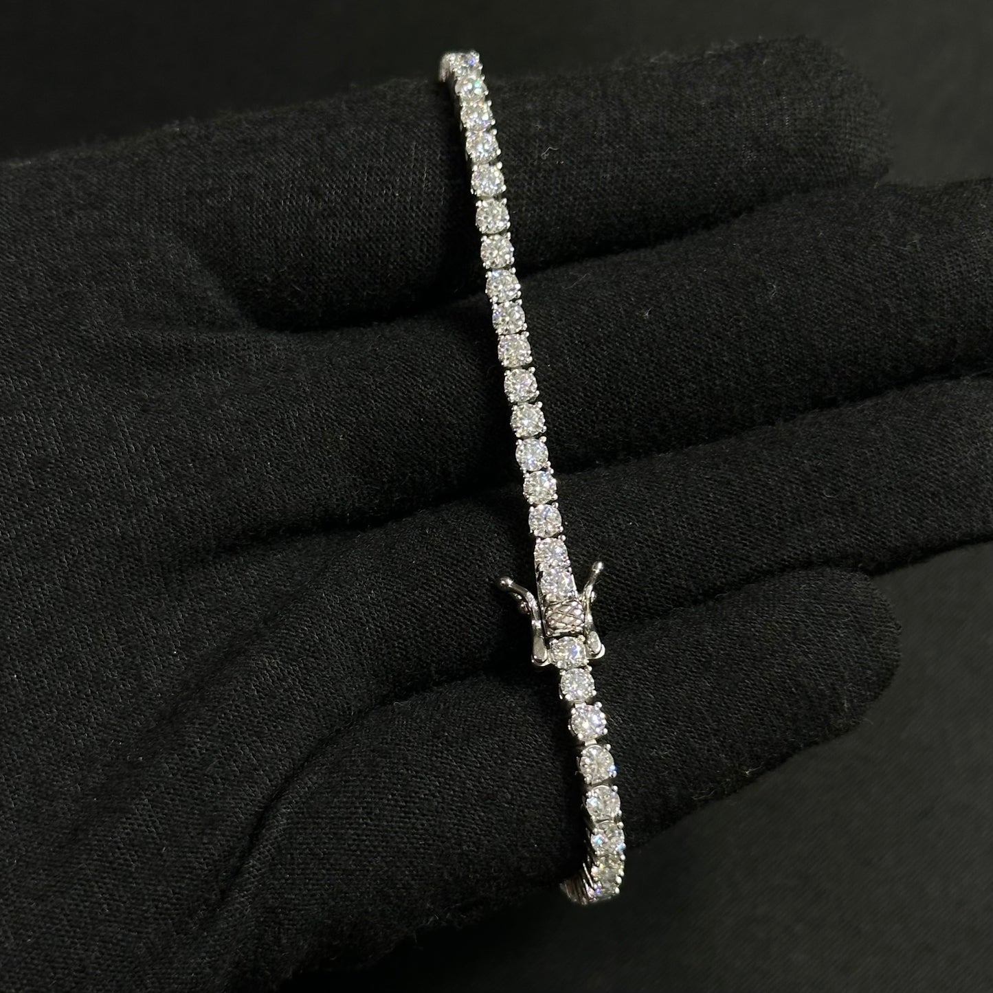 3MM Moissanite Tennis Bracelet