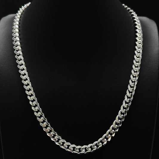 8MM Sterling Silver Miami Cuban Link Chain