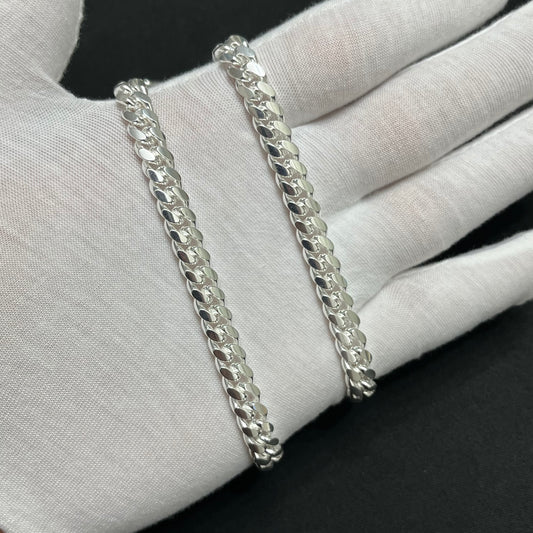 7.5MM Sterling Silver Miami Cuban Link Chain