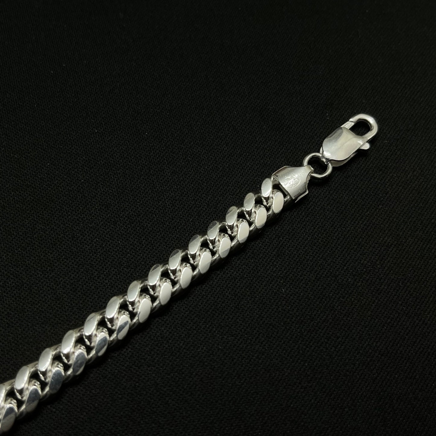 7.5MM Sterling Silver Miami Cuban Link Chain