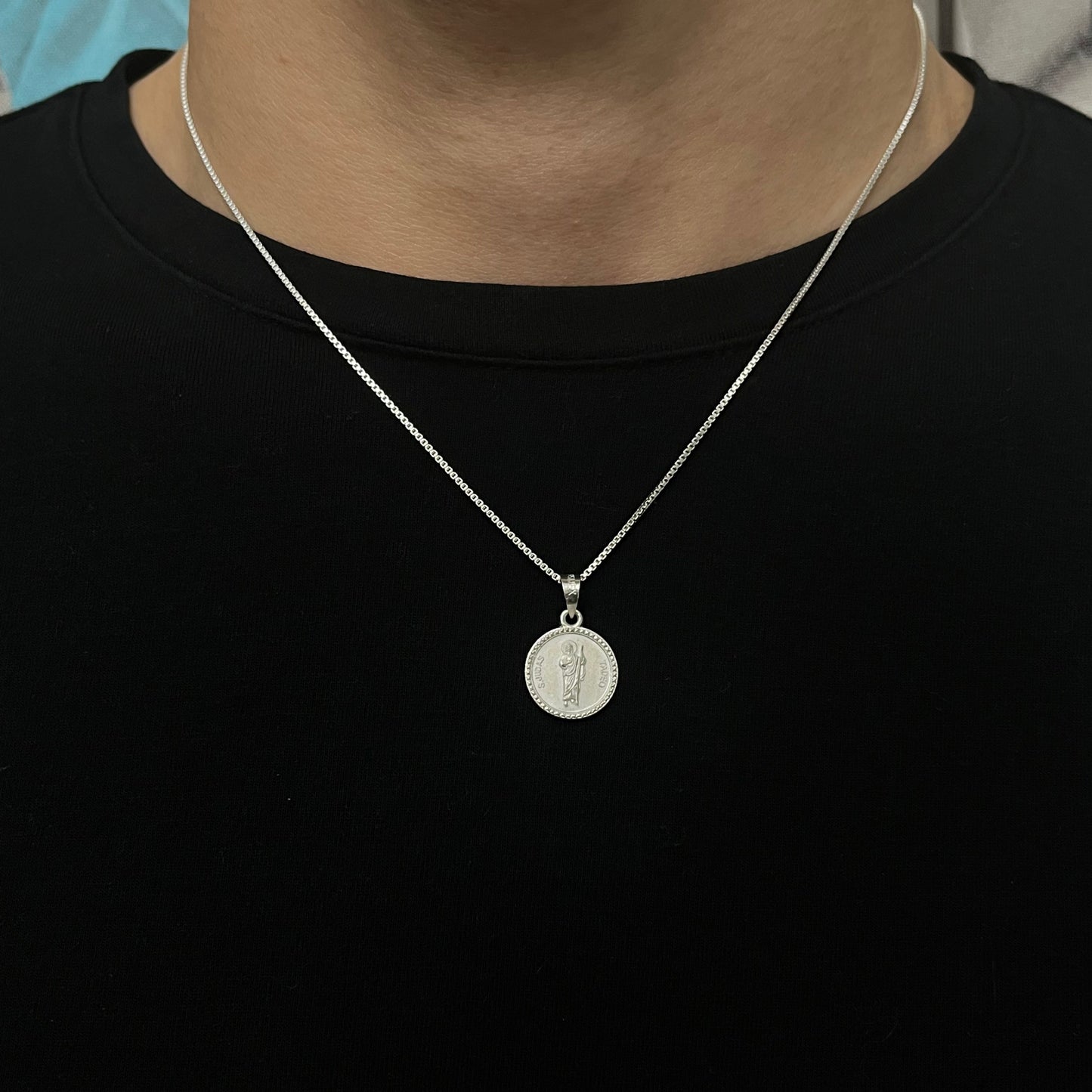 Sterling Silver St. Jude Medallion Necklace