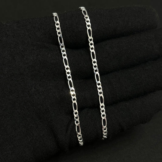 3MM Sterling Silver Classic Figaro Chain