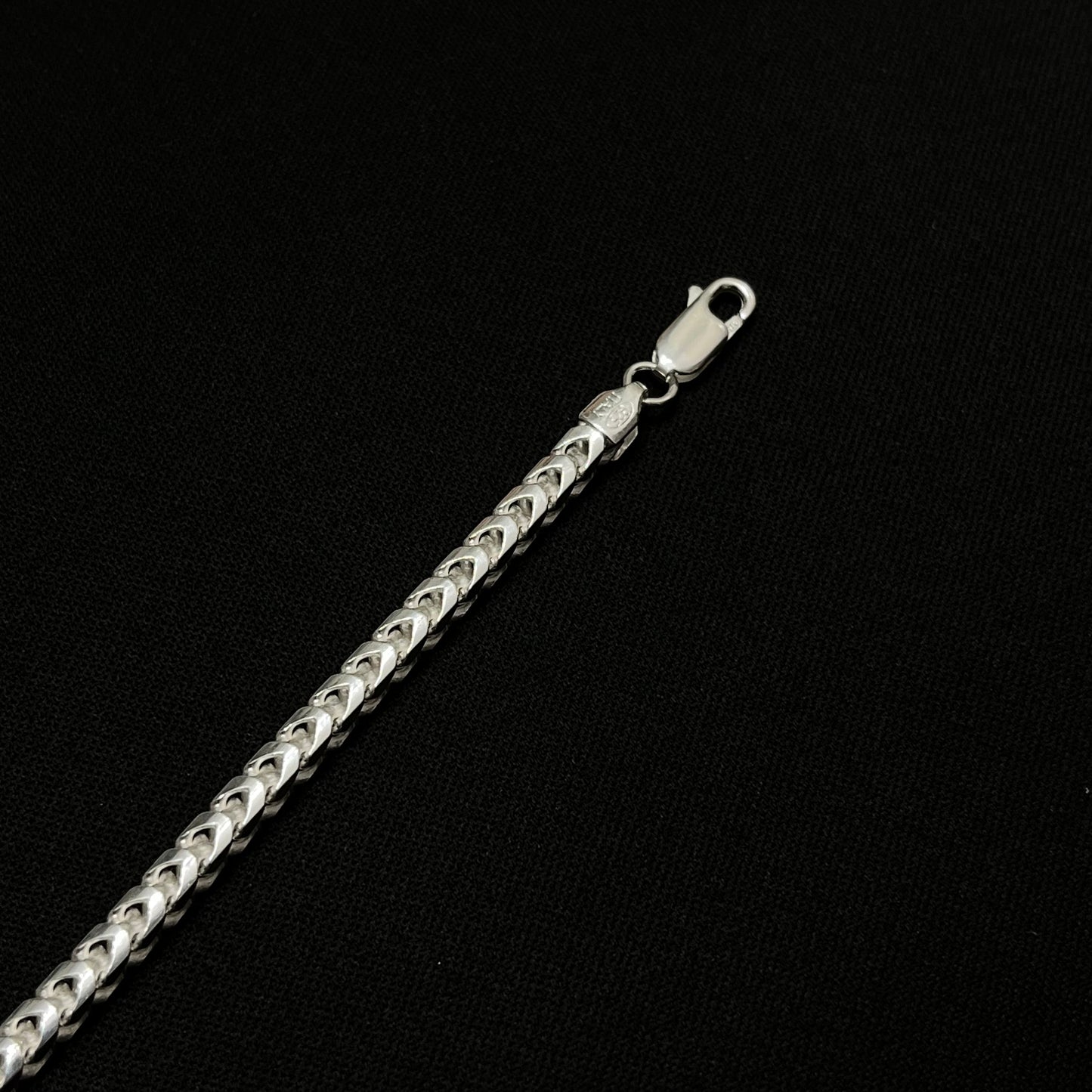 4MM Sterling Silver Franco Chain
