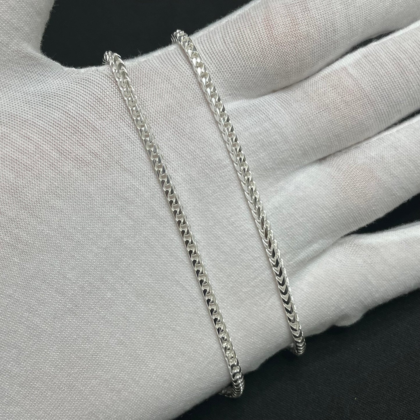 2.8MM Sterling Silver Franco Chain