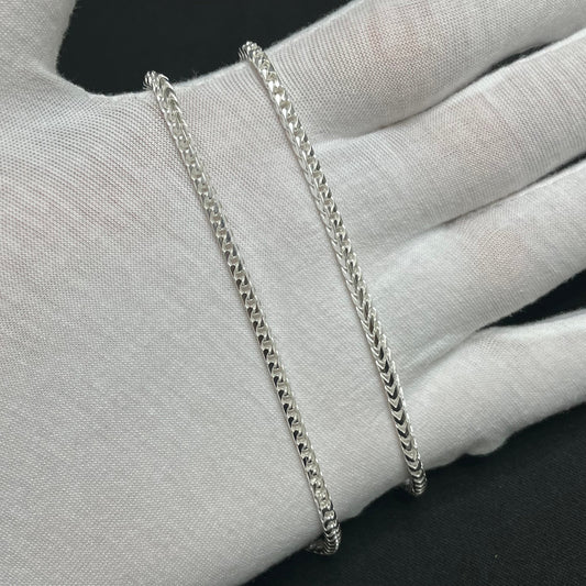 2.8MM Sterling Silver Franco Chain
