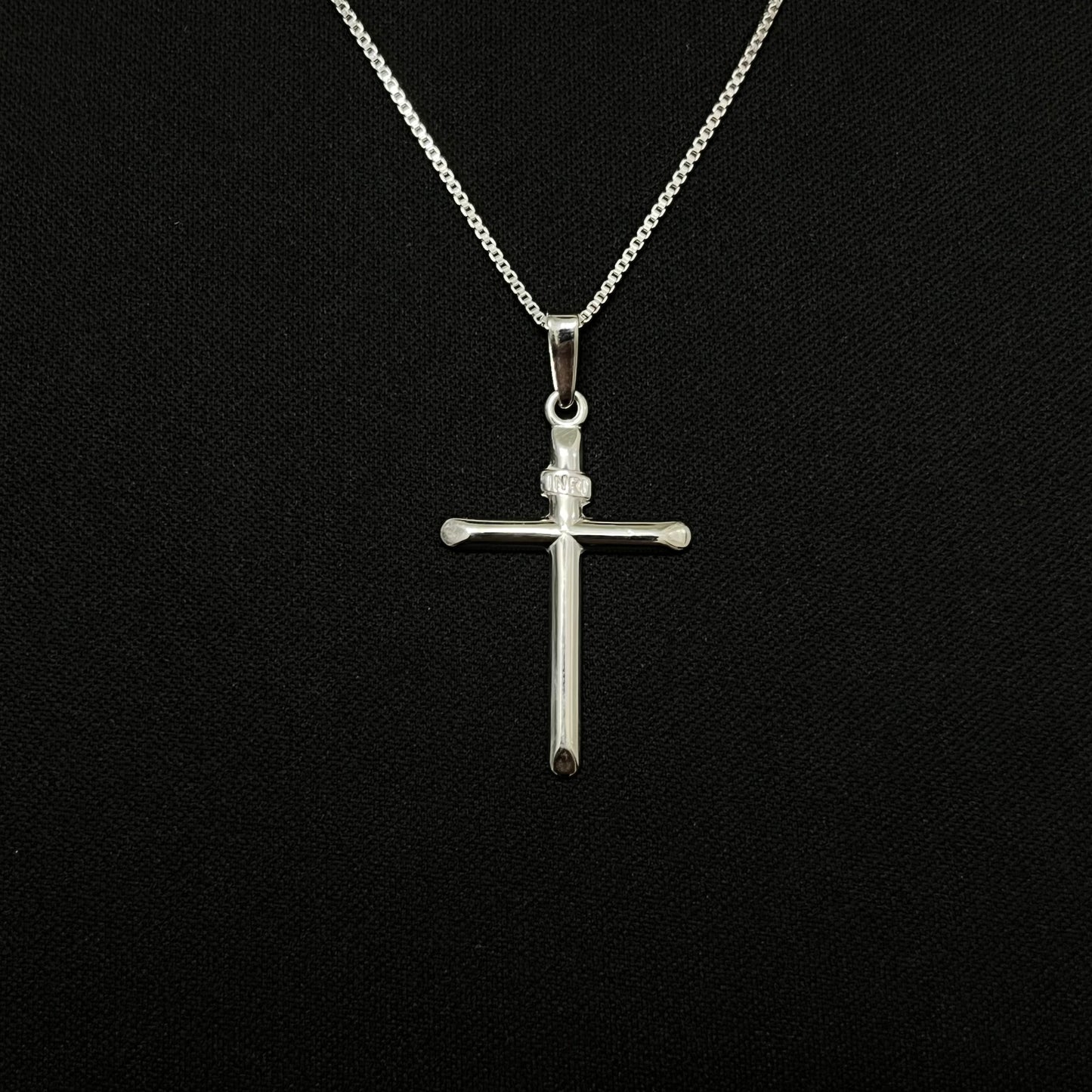 Sterling Silver INRI Cross Necklace