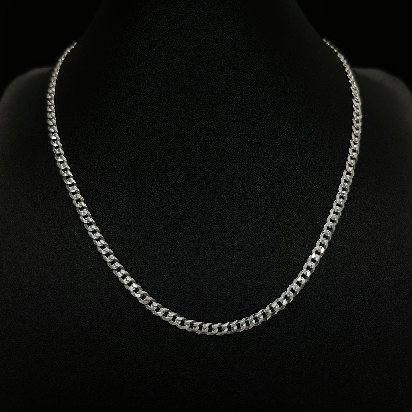 4MM Sterling Silver Flat Curb Chain
