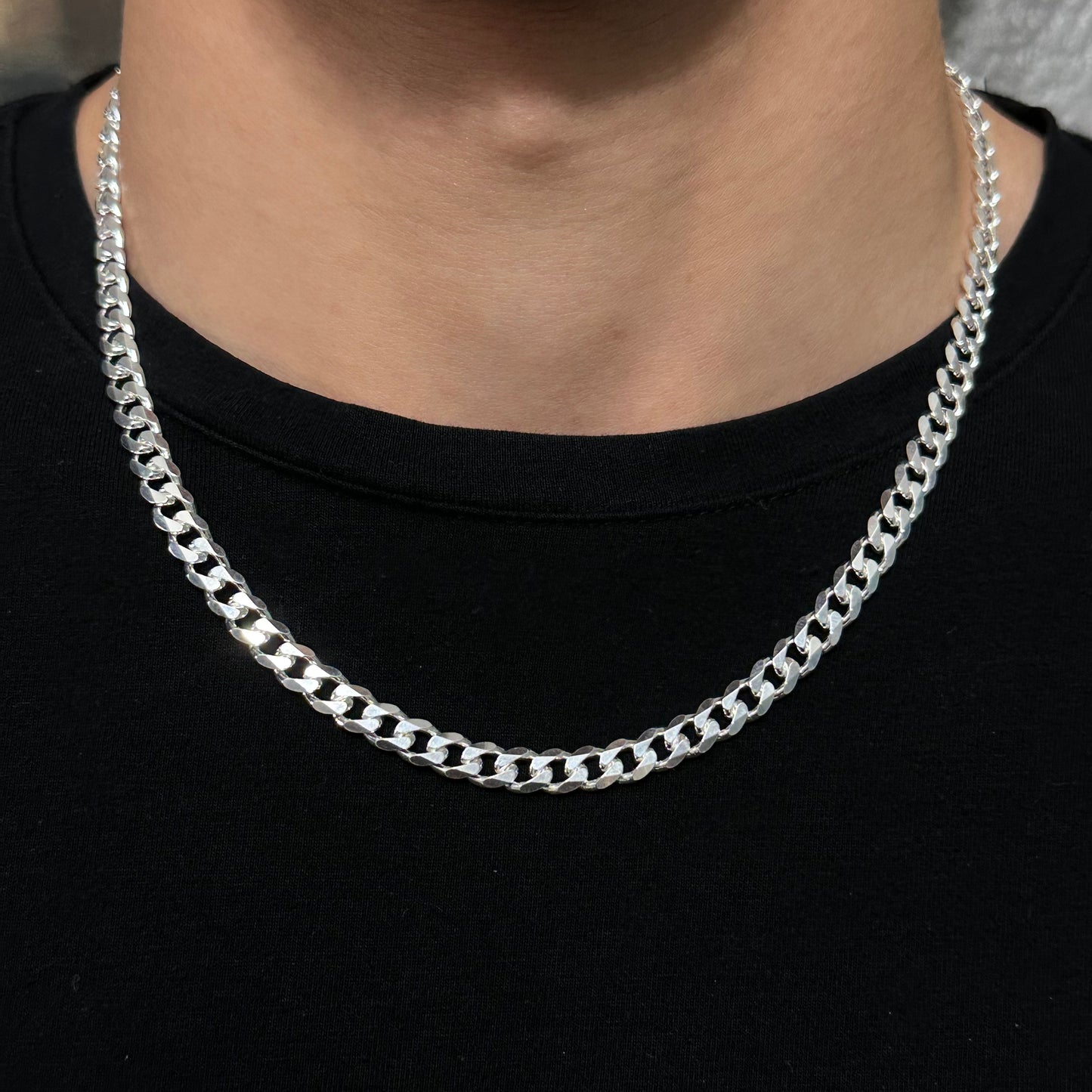 6.5MM Sterling Silver Curb Chain
