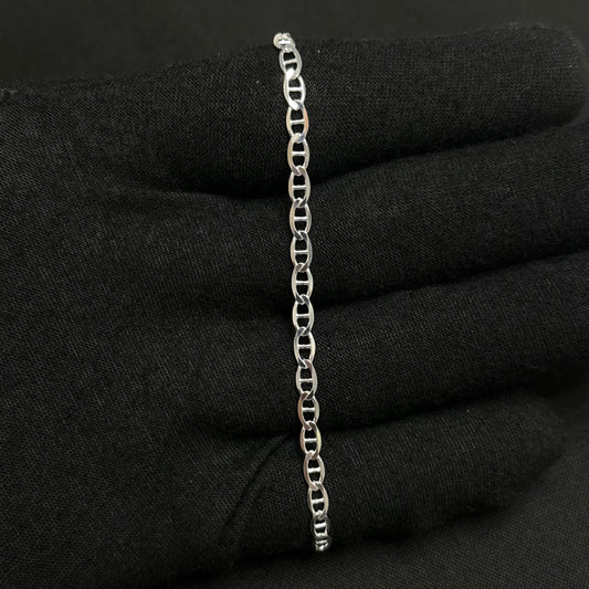 3MM Sterling Silver Mariner Bracelet