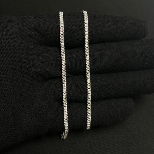 3MM Sterling Silver Miami Cuban Link Chain