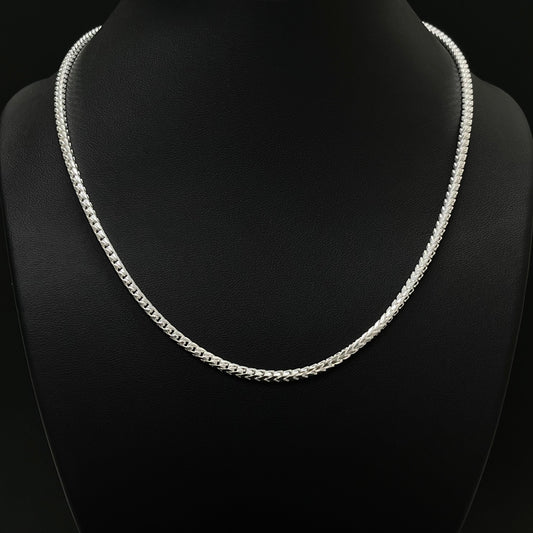 2.8MM Sterling Silver Franco Chain