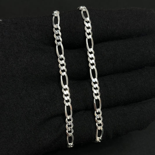 5MM Sterling Silver Classic Figaro Chain