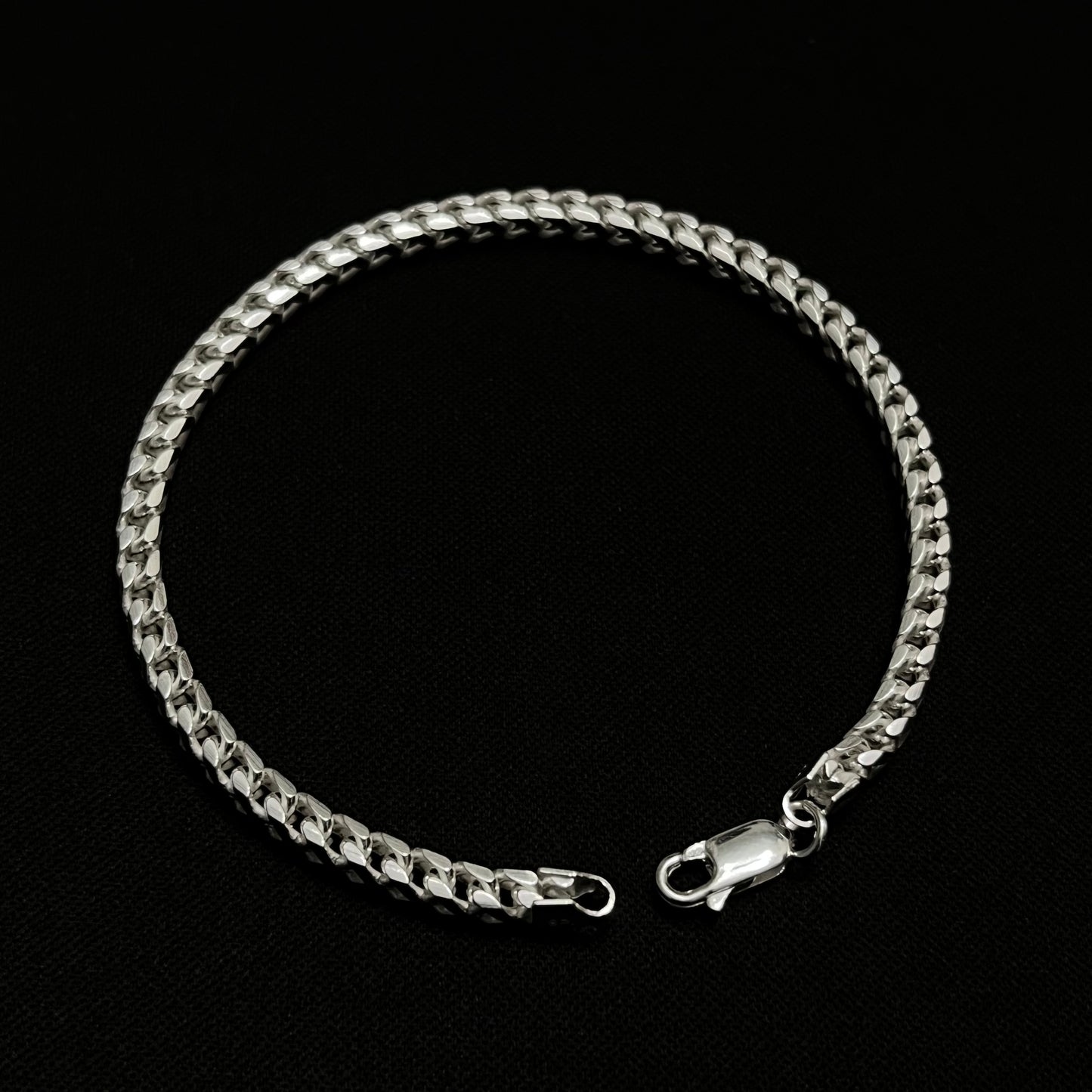 4MM Sterling Silver Franco Bracelet
