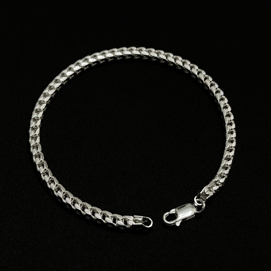 4MM Sterling Silver Franco Bracelet