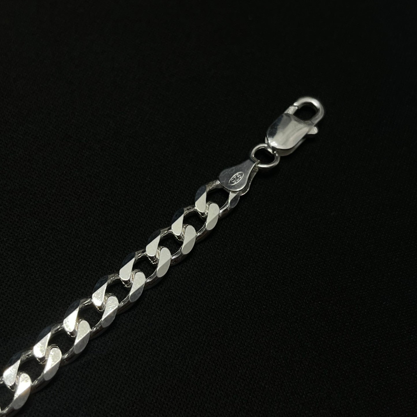 7.5MM Sterling Silver Curb Chain