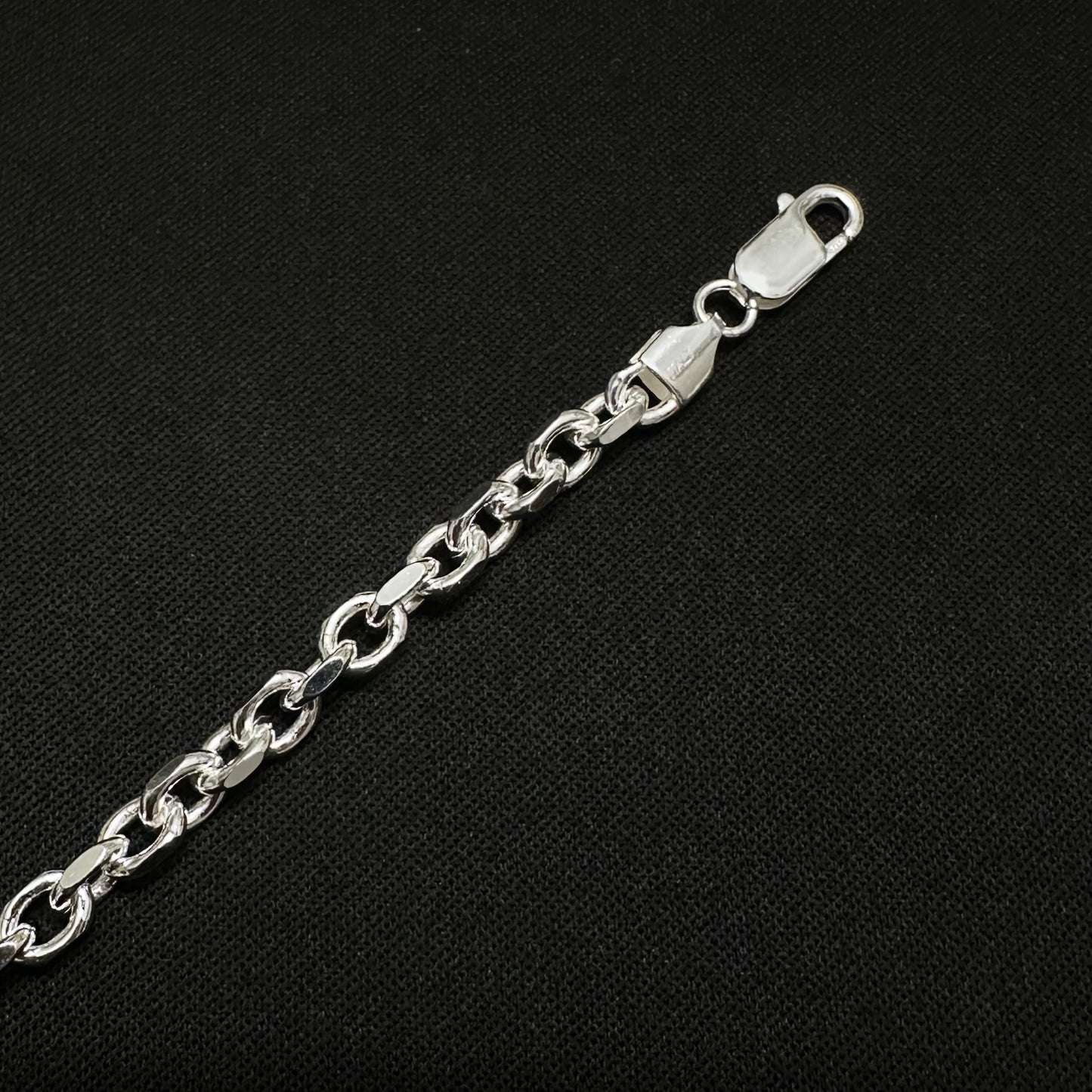 4MM Sterling Silver Anchor Chain