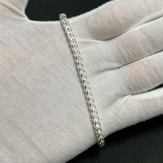 4.5MM Sterling Silver Franco Bracelet