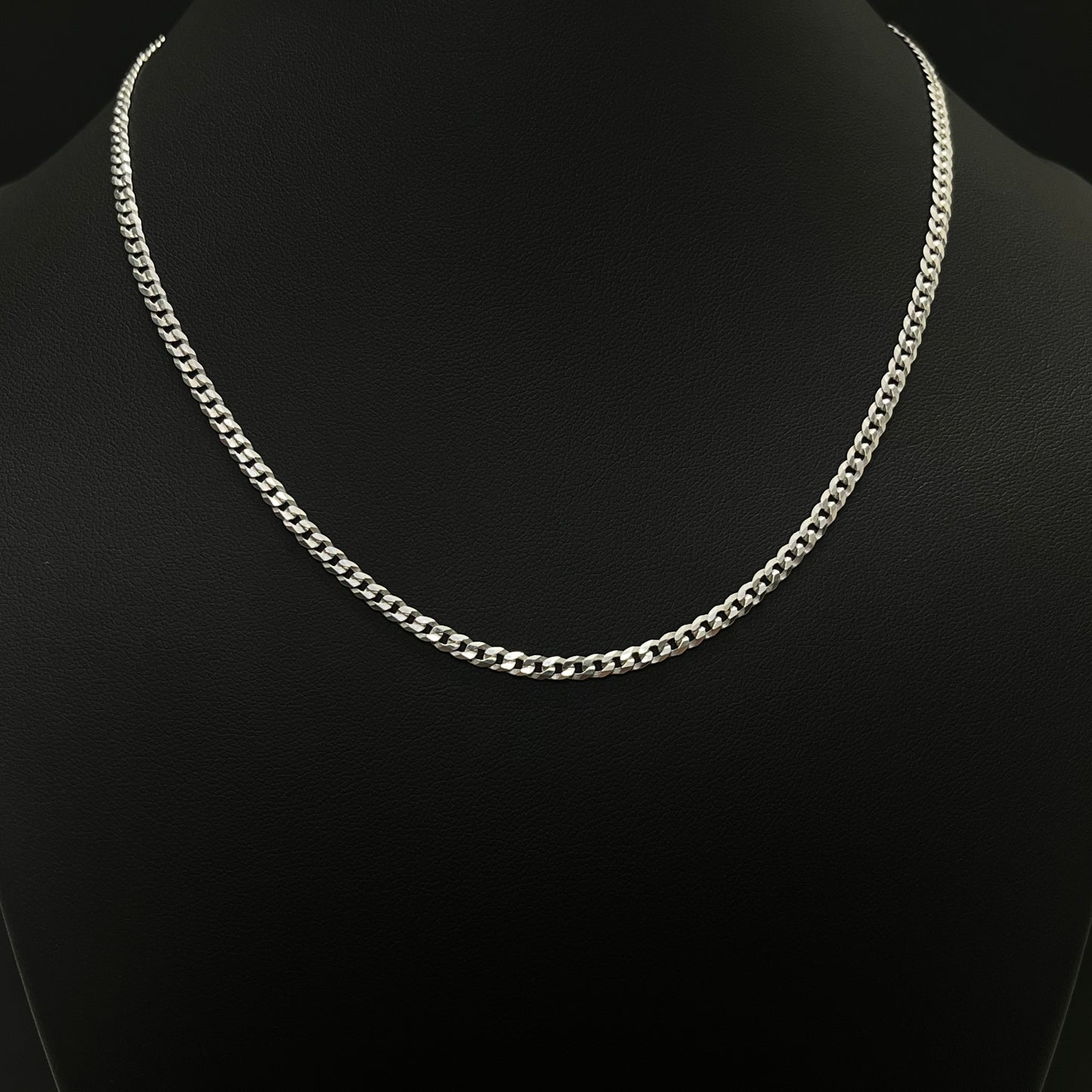 3MM Sterling Silver Flat Curb Chain