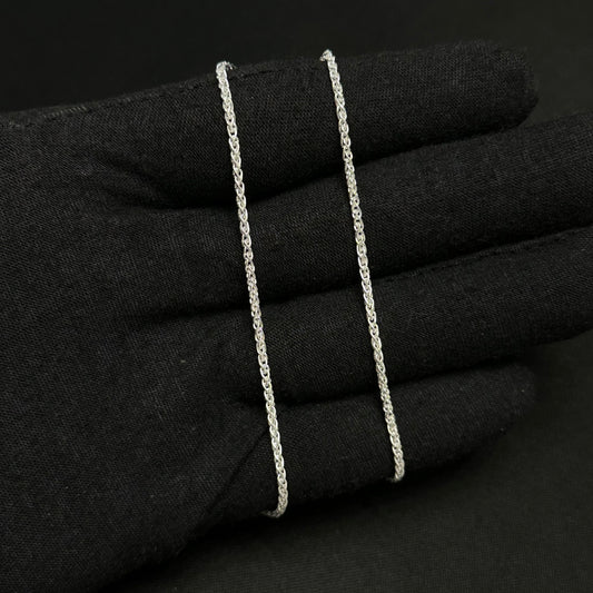 2MM Sterling Silver Wheat Chain