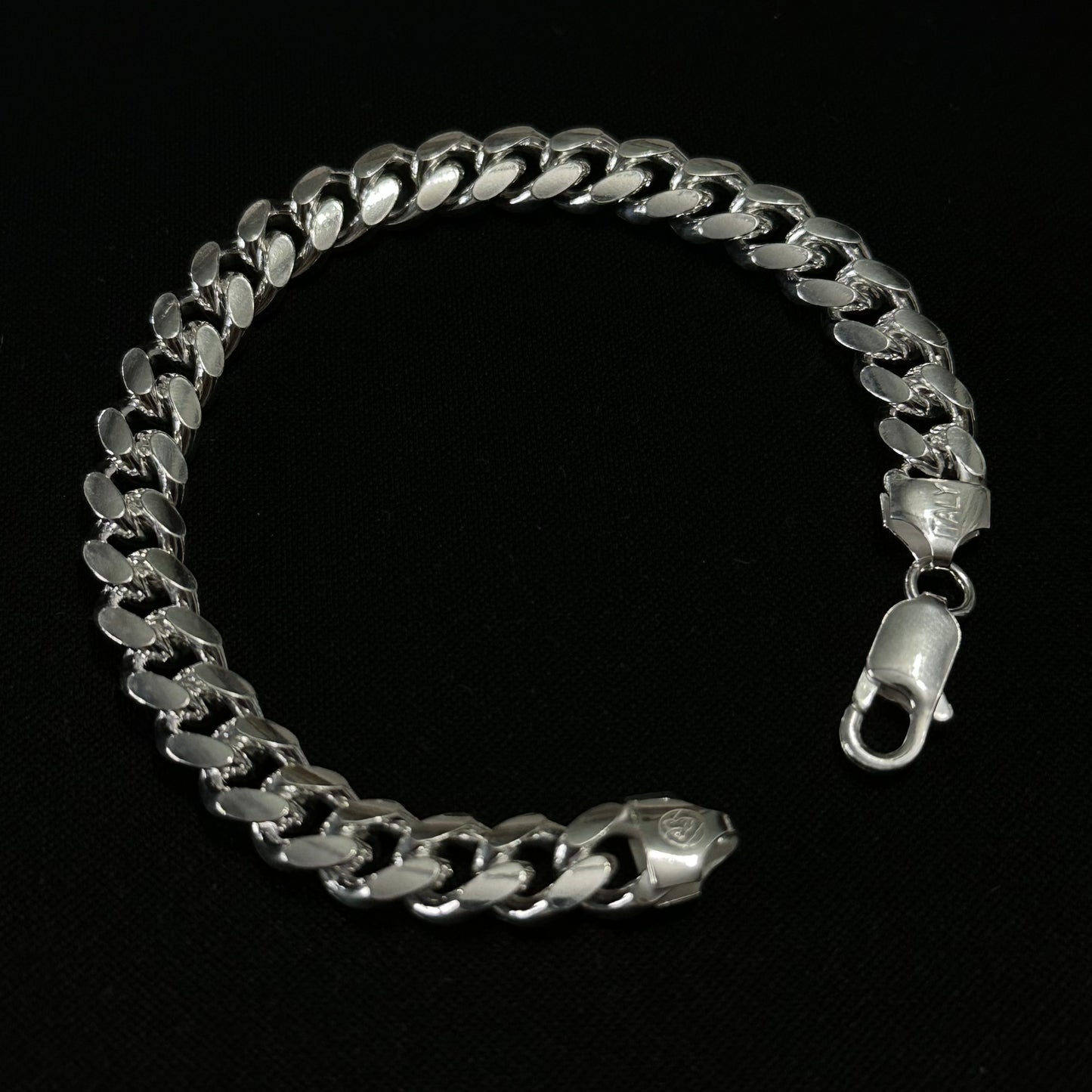 7.5MM Sterling Silver Miami Cuban Link Bracelet