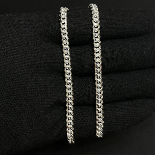 5MM Sterling Silver Miami Cuban Link Chain