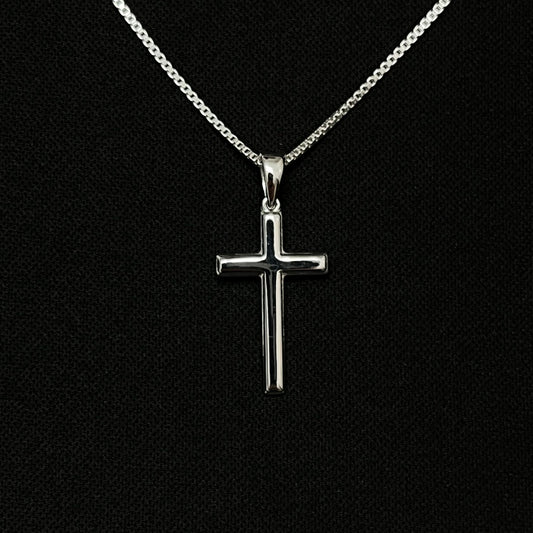 Sterling Silver Basic Cross Necklace
