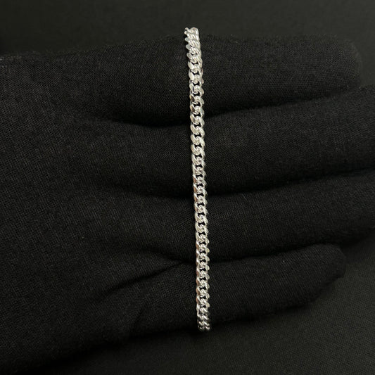 4MM Sterling Silver Miami Cuban Link Bracelet