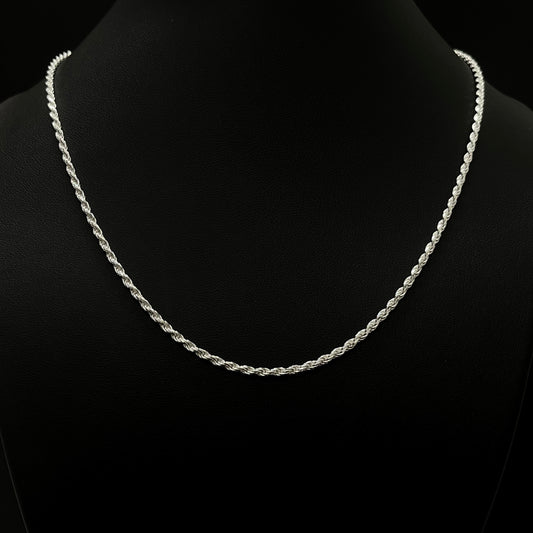 2MM Sterling Silver Rope Chain