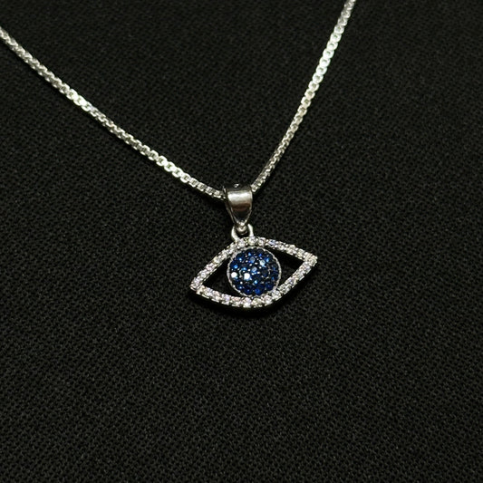 Sterling Silver Evil Eye Necklace