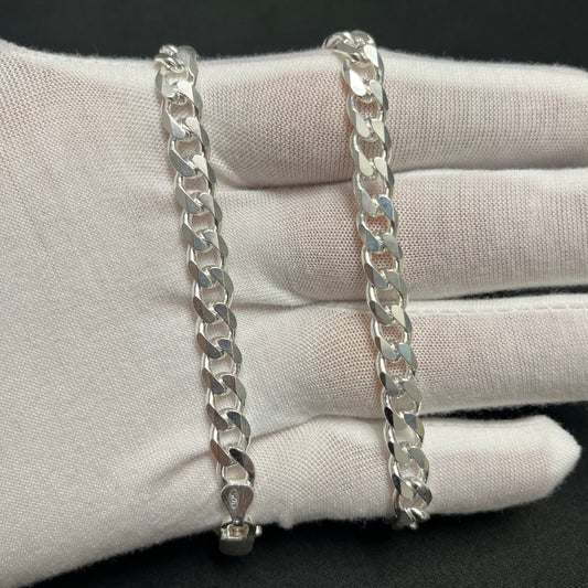 7.5MM Sterling Silver Curb Chain