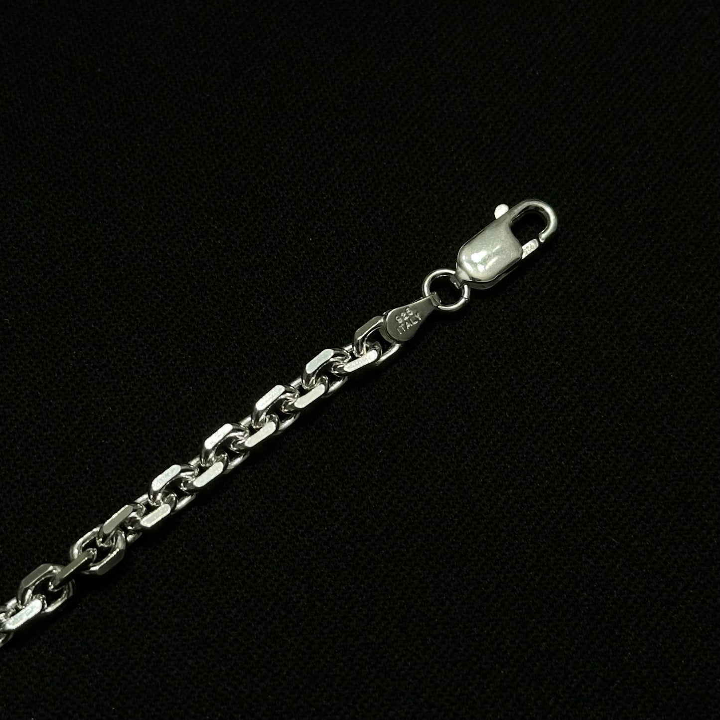 4MM Sterling Silver Anchor Bracelet