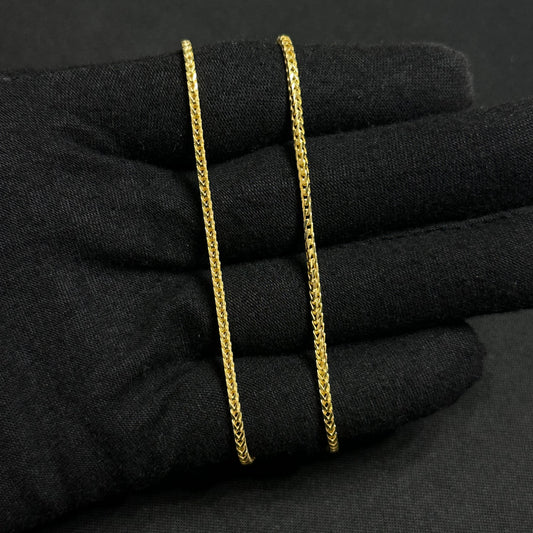 2MM Sterling Silver Vermeil Franco Chain