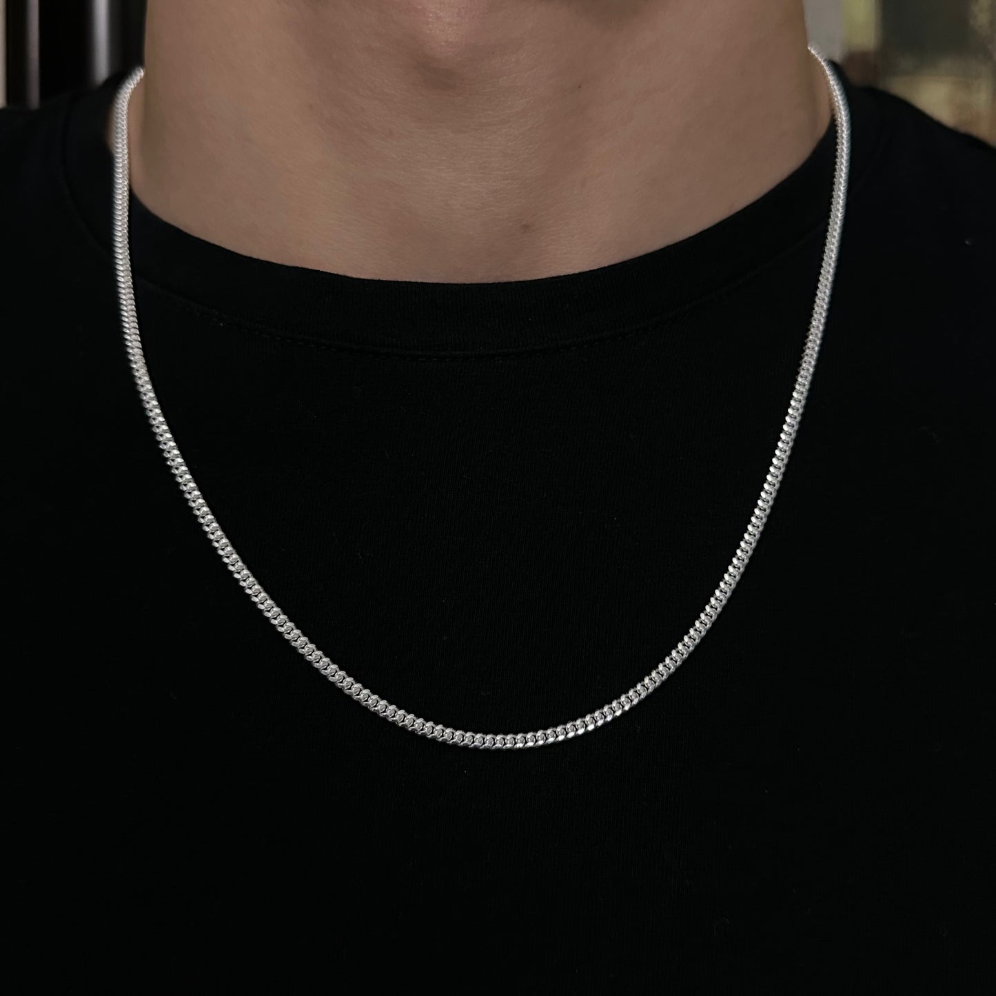 3MM Sterling Silver Miami Cuban Link Chain