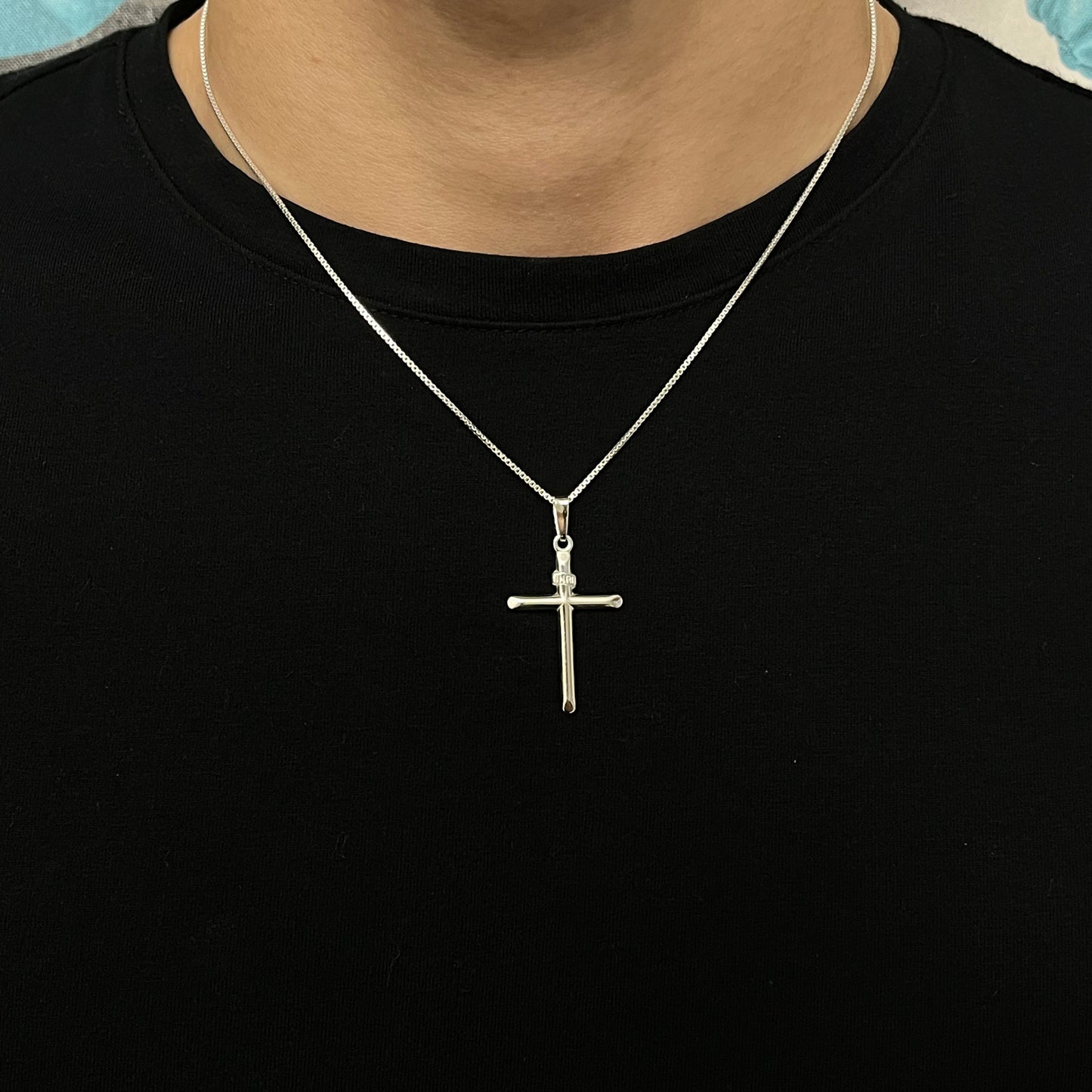 Sterling Silver INRI Cross Necklace