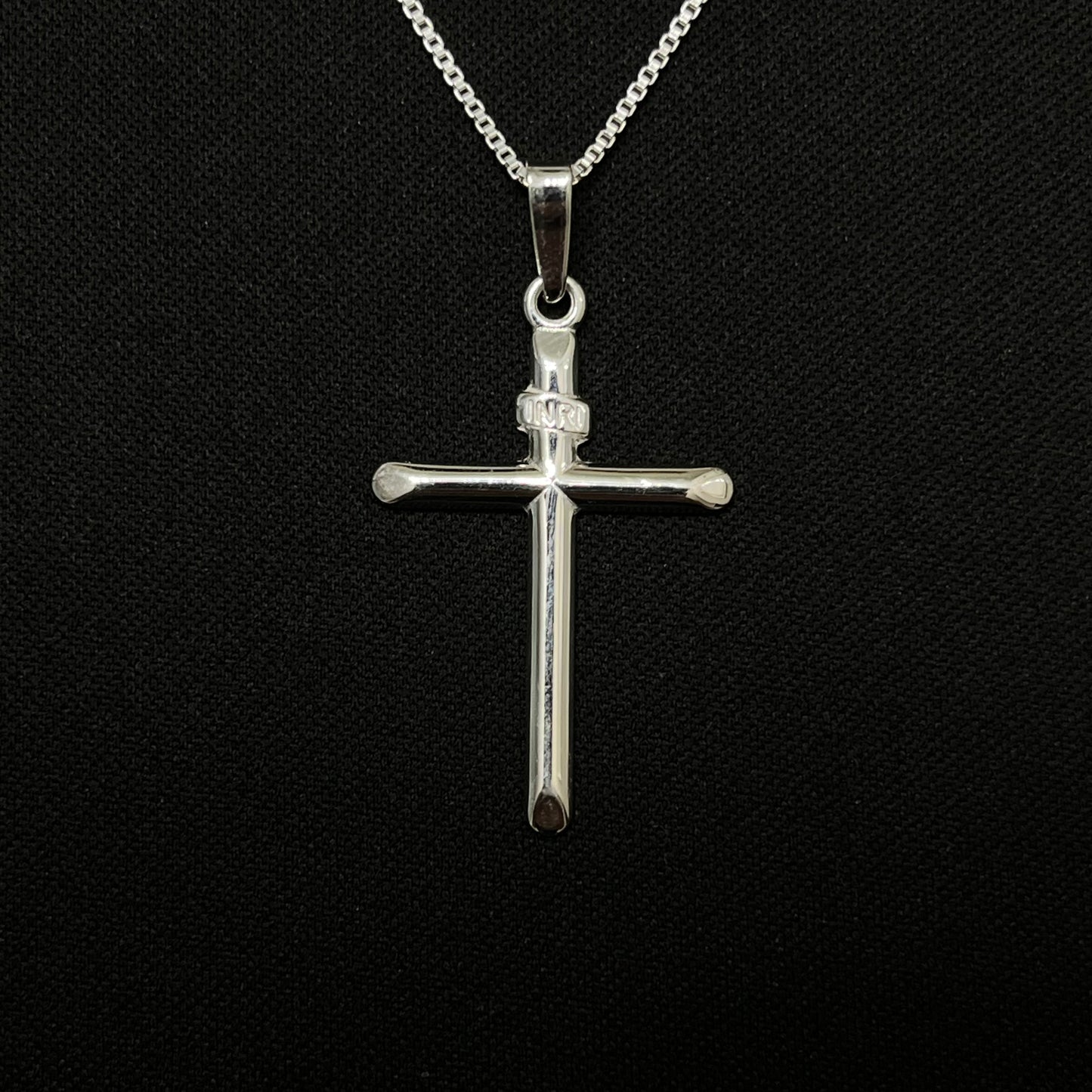 Sterling Silver INRI Cross Necklace