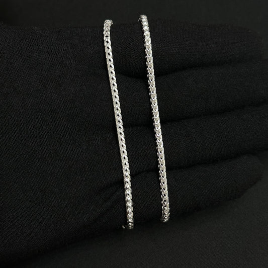 2.5MM Sterling Silver Franco Chain