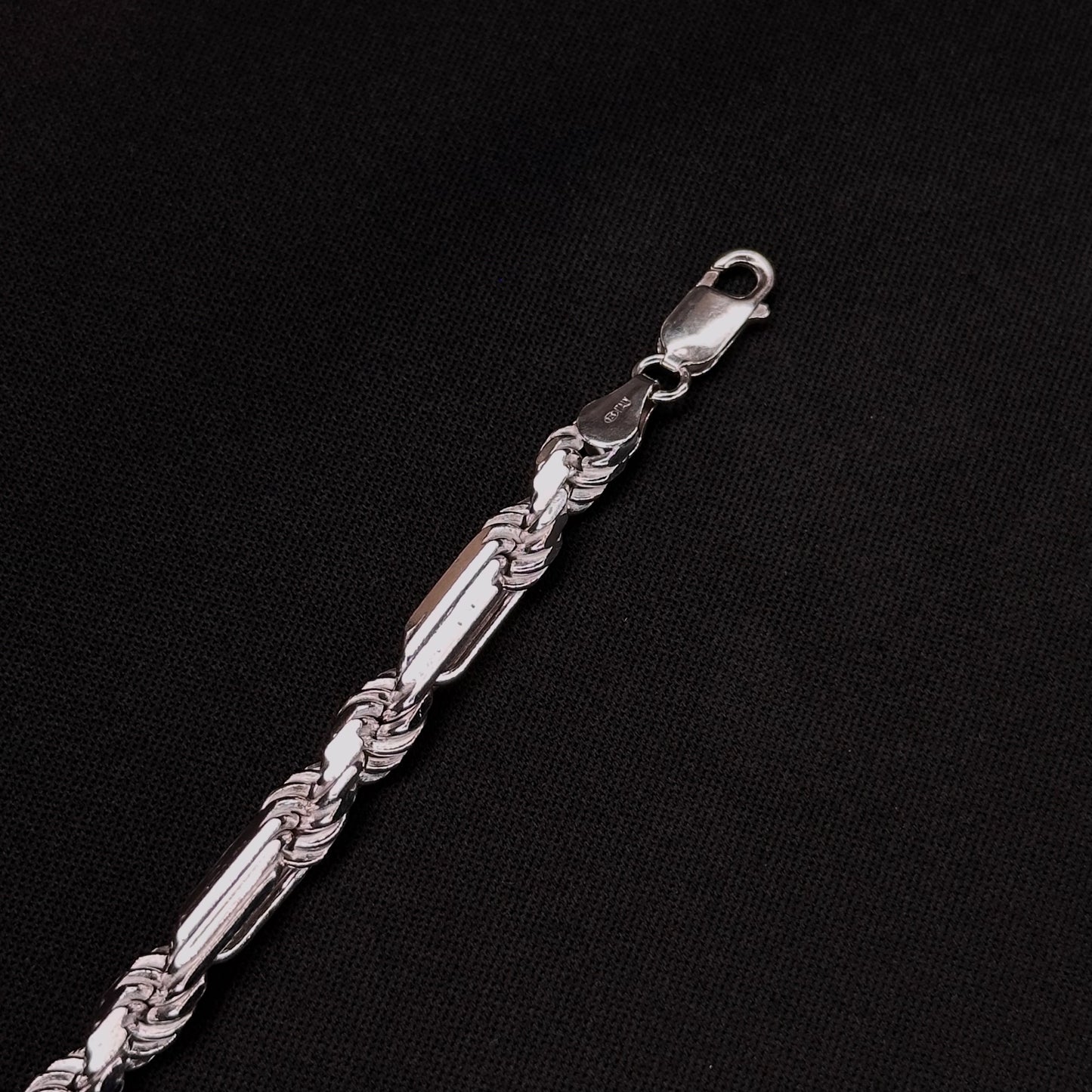 6MM Sterling Silver Figarope Milano Chain
