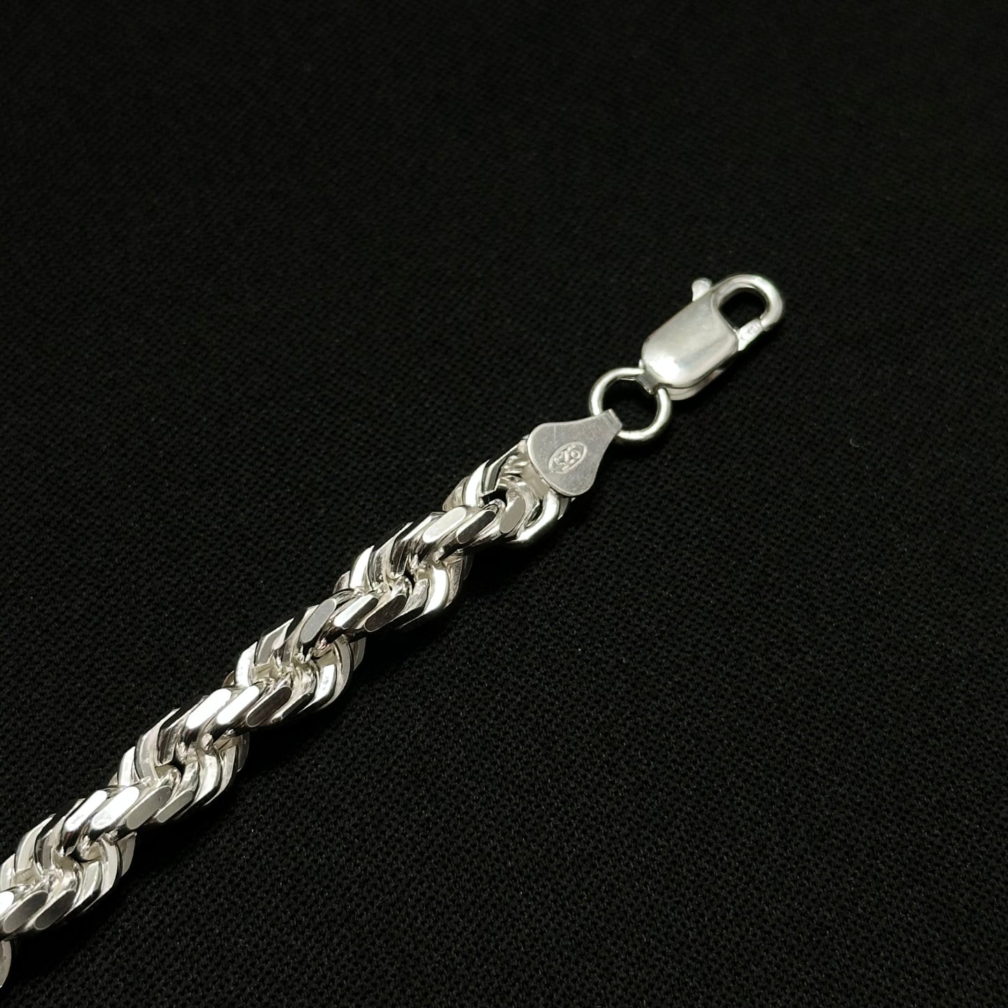 6MM Sterling Silver Rope Bracelet