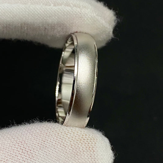 Sterling Silver 5MM Sandblasted Ring