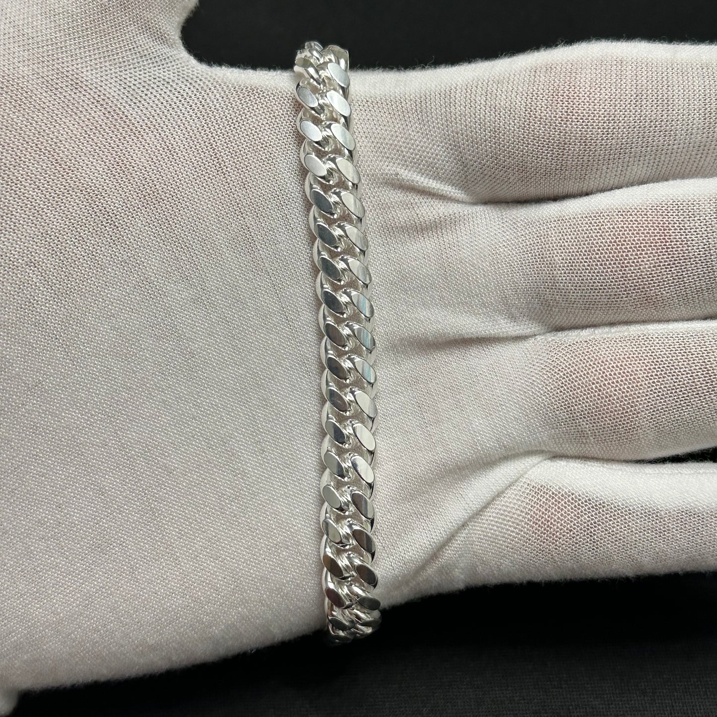 9MM Sterling Silver Miami Cuban Link Bracelet