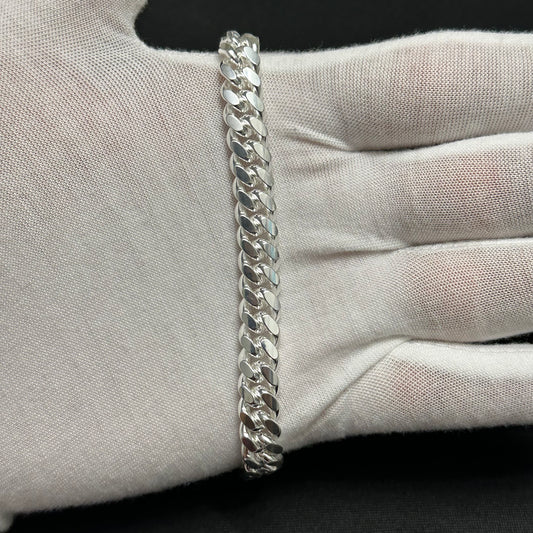 9MM Sterling Silver Miami Cuban Link Bracelet