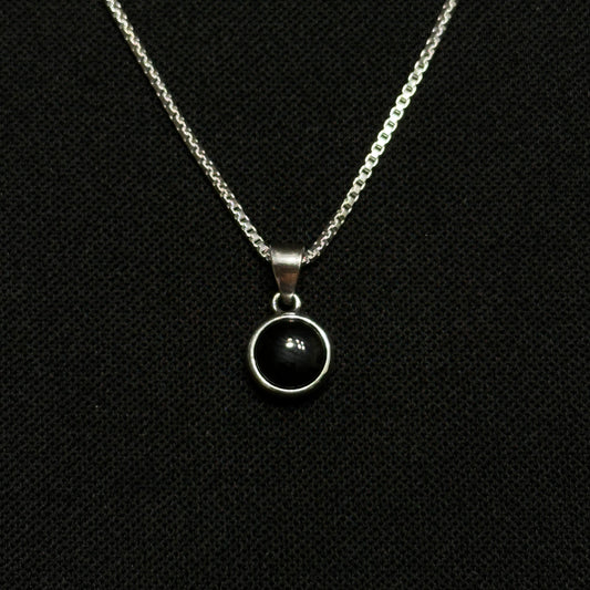 Sterling Silver Onyx Necklace