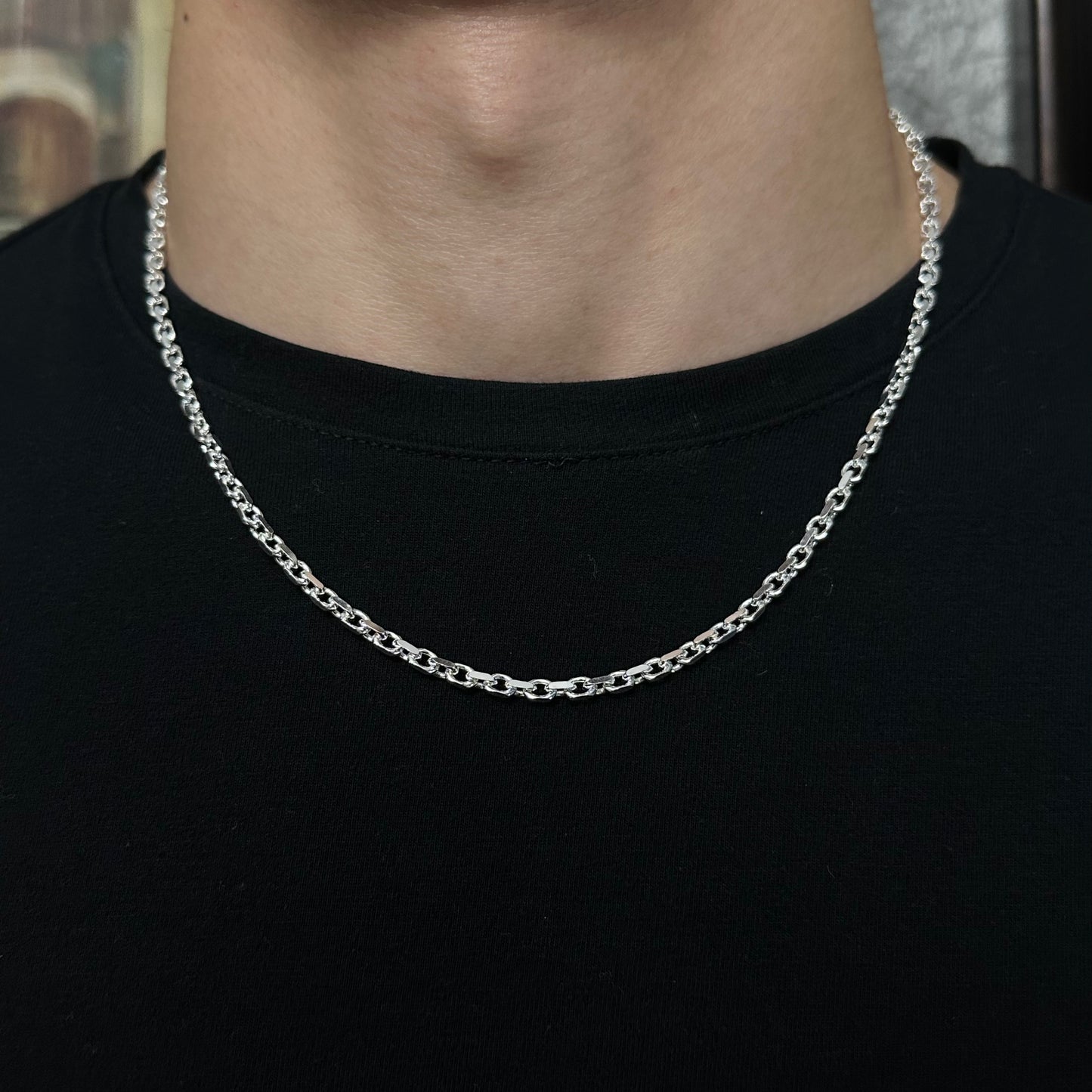 3.5MM Sterling Silver Anchor Chain