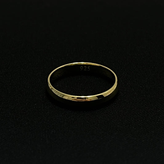 Vermeil Sterling Silver 4MM Plain Band Ring