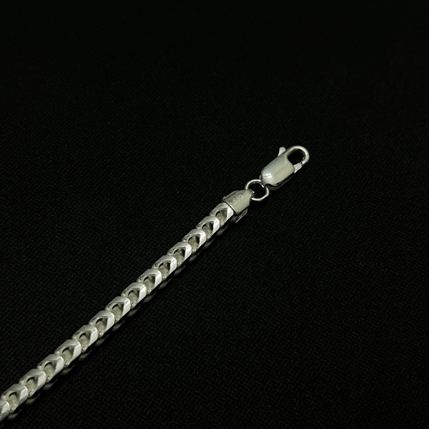 4MM Sterling Silver Franco Bracelet