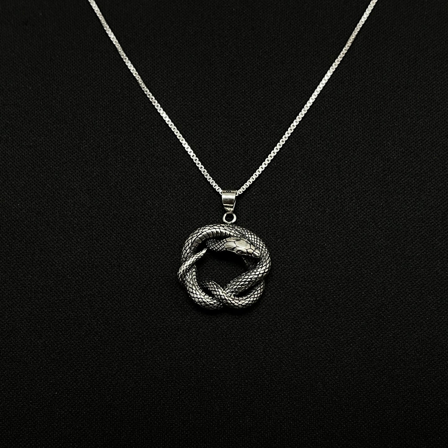 Sterling Silver Snake Necklace