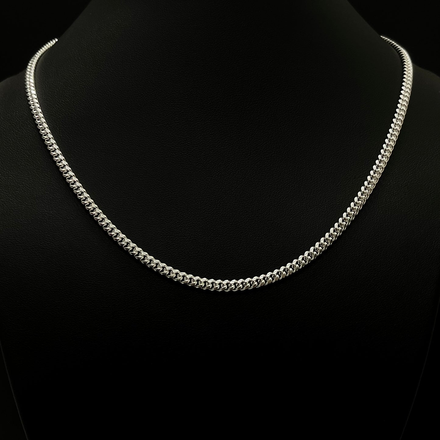 4MM Sterling Silver Miami Cuban Link Chain