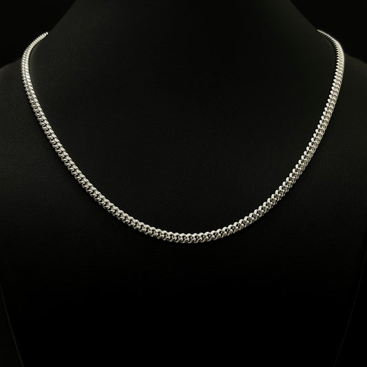 4MM Sterling Silver Miami Cuban Link Chain